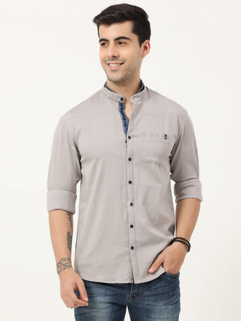 Men's Plain Dobby Shirt